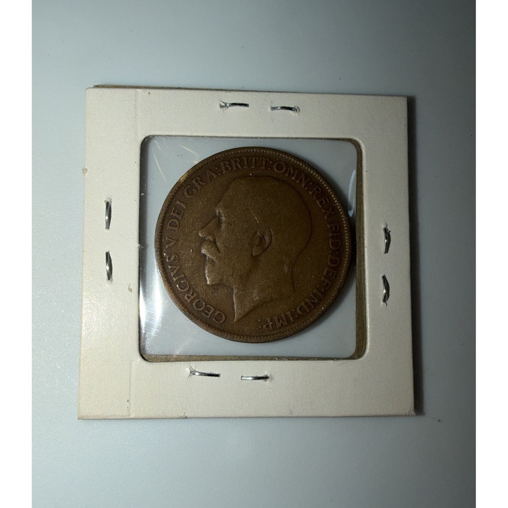 1912 Great Britain Half Penny (1/2 penny) Coin George V